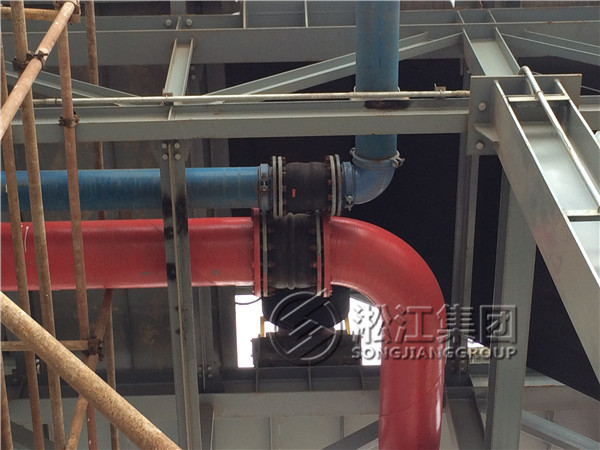 【太倉鑫海卸煤碼頭】消防管線雙球橡膠接頭案例