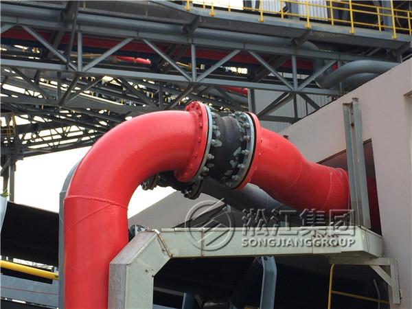 【太倉鑫海卸煤碼頭】消防管線雙球橡膠接頭案例