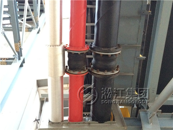 【太倉鑫海卸煤碼頭】消防管線雙球橡膠接頭案例