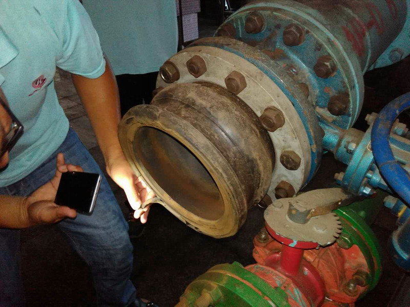 【報告】有關客戶反饋DN200橡膠接頭拉脫