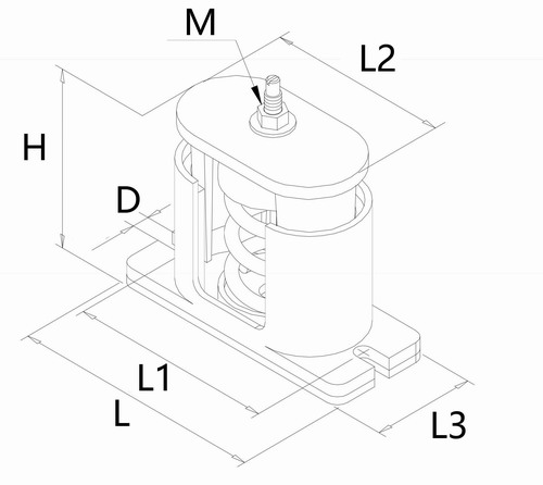 SHA型可調阻尼彈簧減震器安裝說明