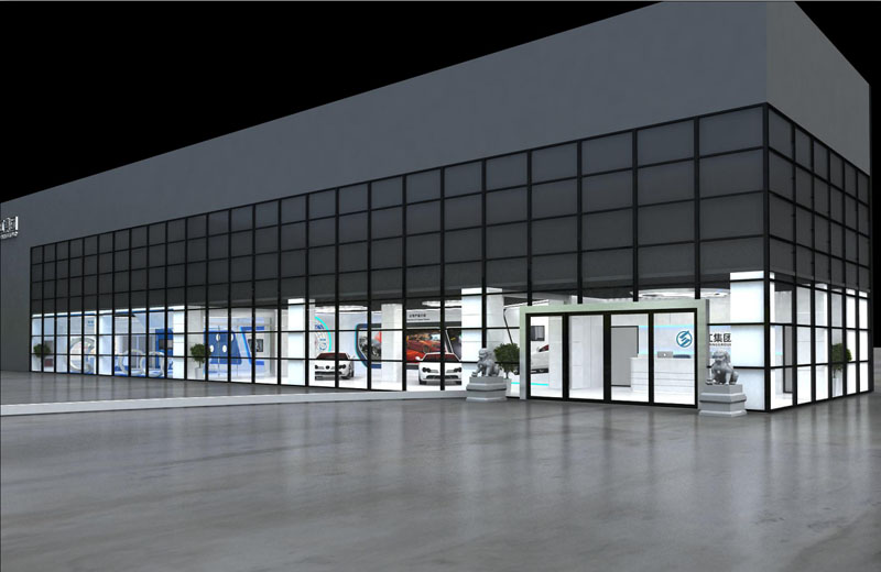淞江集團南通工廠展廳設計第一輪方案效果圖曝光