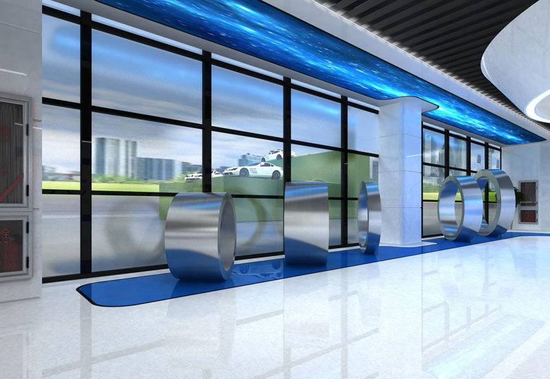 淞江集團南通工廠展廳設計第一輪方案效果圖曝光