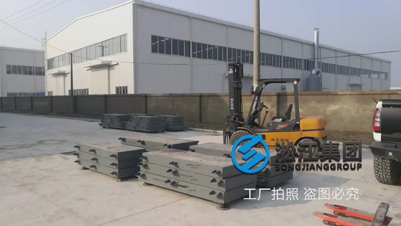 水泵慣性基座減震器與橡膠接頭一起裝車